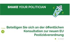 Shake your representatives - EU pesticide reduction regulation